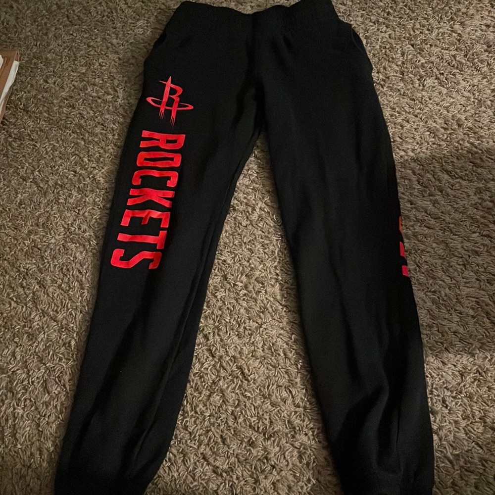 NBA Sweatpants, Size XS, Black & Red